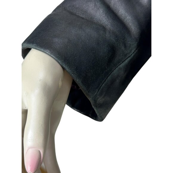 1990s Vintage black lambskin jacket by Adler Collection Size PM - Picture 7 of 9